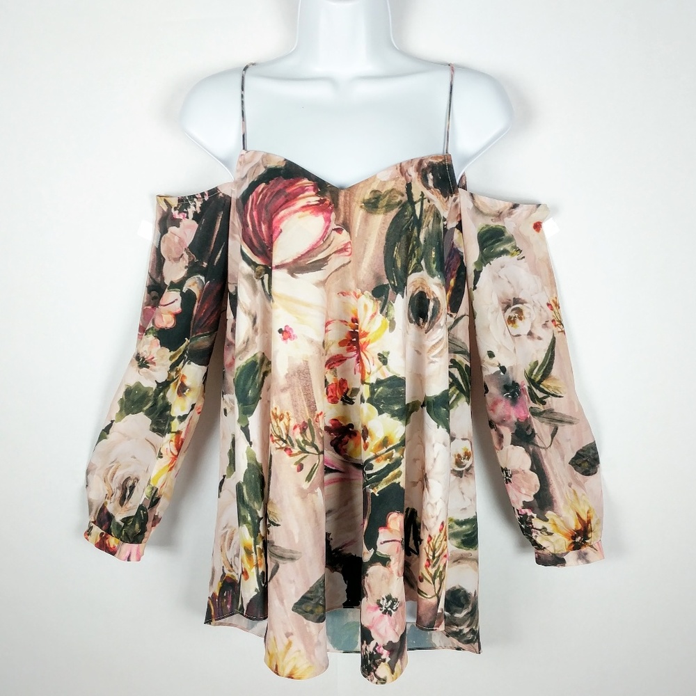 Haute Hippie Womens Top Blouse Size Small Floral